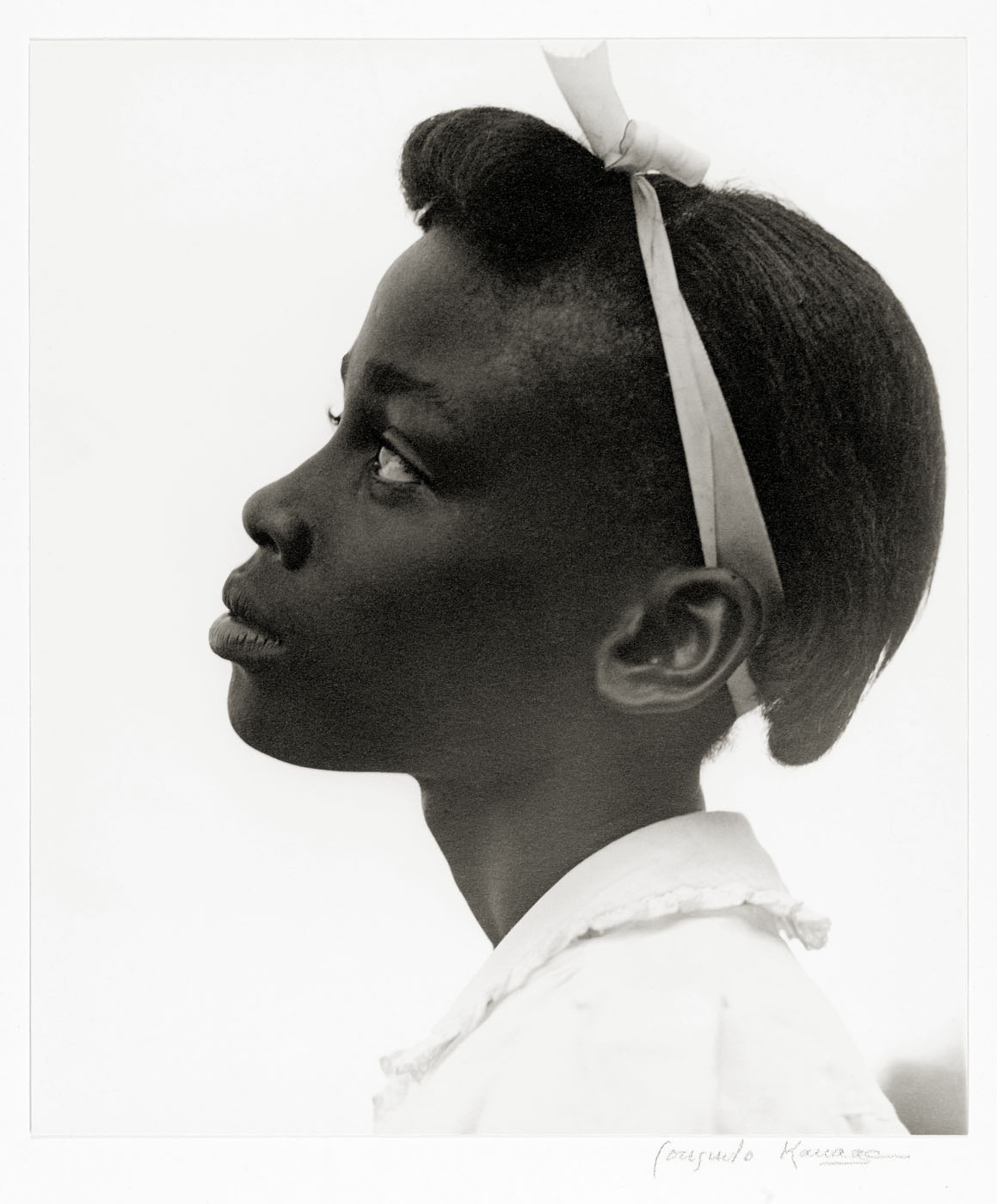 Consuelo Kanaga (American, 1894-1978) 'Young Girl in Profile' 1948